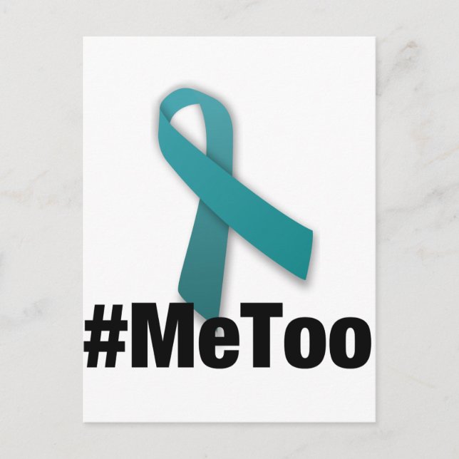 #MeToo Design with Ribbon Postcard (Front)