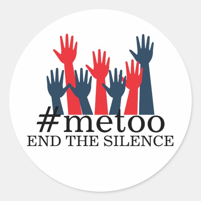 METOO | END THE SILENCE WOMEN'S MARCH CLASSIC ROUND STICKER (Front)