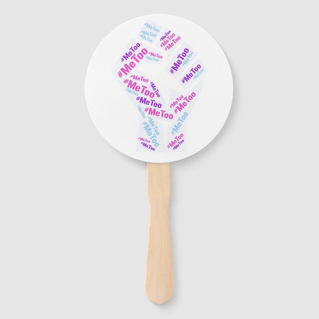 #MeToo Movement Fist - Fans - Signs - Event Plans (Front)