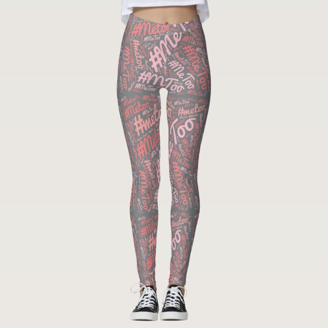 #MeToo Yoga Pants - Spandex Gym Wear - #MeToo Gift (Front)