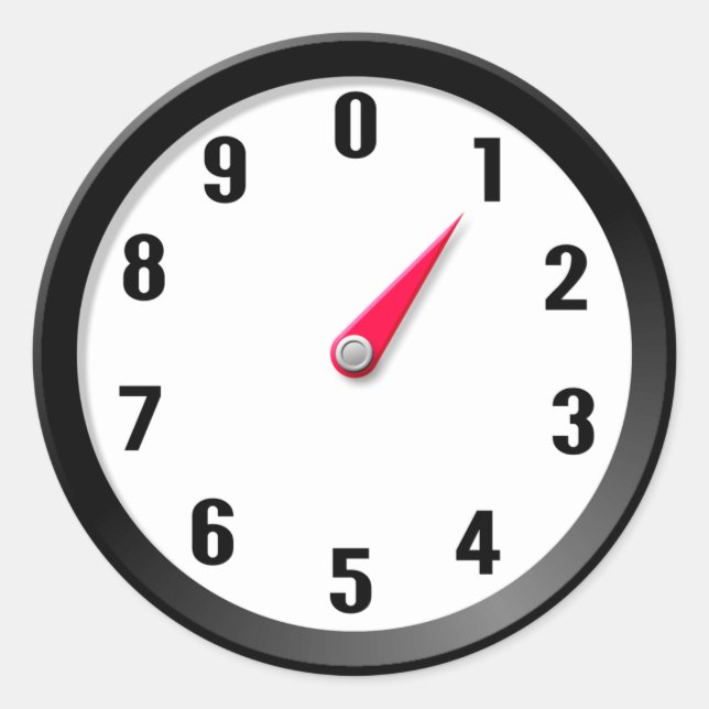 Metre 1 classic round sticker (Front)