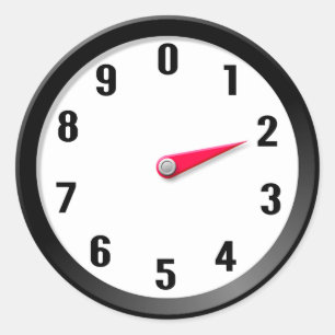 Metre 2 classic round sticker