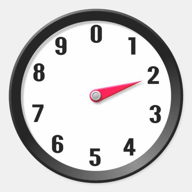 Metre 2 classic round sticker (Front)