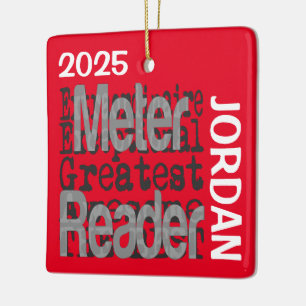 Metre Reader Extraordinaire CUSTOM Ceramic Ornament