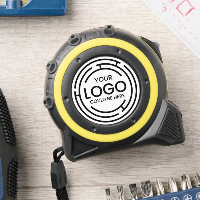 Mètre Ruban Ajouter votre logo d'entreprise (ADD YOUR LOGO HANDYMAN CARPENTER CONSTRUCTION BUSINESS)