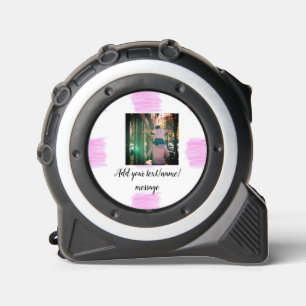 Mètre Ruban Aquarelle rose violet père fils papa ajouter l'ima