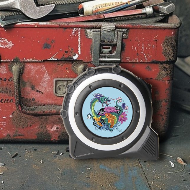 Mètre Ruban Dragon d'eau chinois Poisson Koi (Créateur téléchargé)