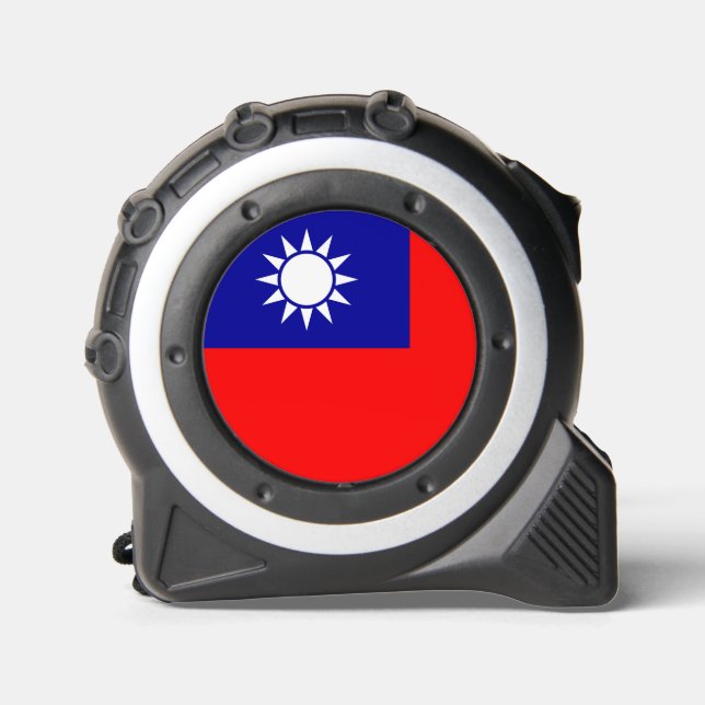 Mètre Ruban Drapeau de Taïwan : République de Chine, Taipei ch (Recto)
