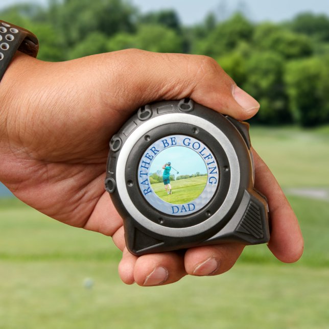 Mètre Ruban Drôle Golf Photo Mesure de bande Plutôt être Golf (Would you dad rather be golfing than measuring? Mine would! Makes a great gift for him)