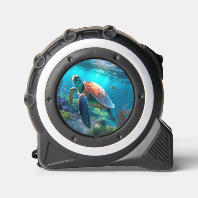 Mètre Ruban Eye Catching Custom Turtle Image Tape Measure (Recto)