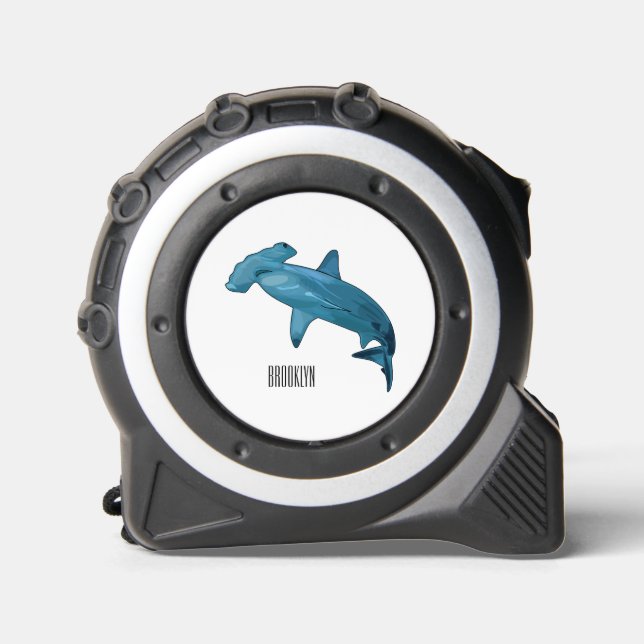 Mètre Ruban Illustration de requin marteau (Recto)