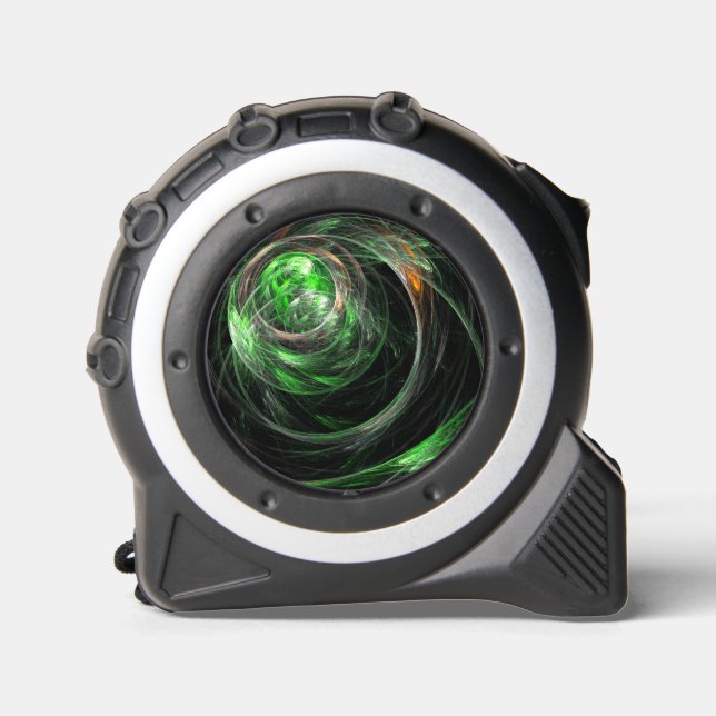 Mètre Ruban L'art Abstrait vert du monde entier (Recto)