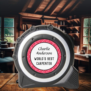 Mètre Ruban Meilleur cadeau de charpentier personnalisé au mon