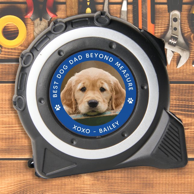 Mètre Ruban Meilleur CHIEN DAD Au-Delà De La Mesure Photo Pers (Créateur téléchargé)