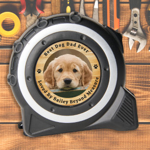 Mètre Ruban Meilleur CHIEN DAD Loved Beyond Measure Photo pers