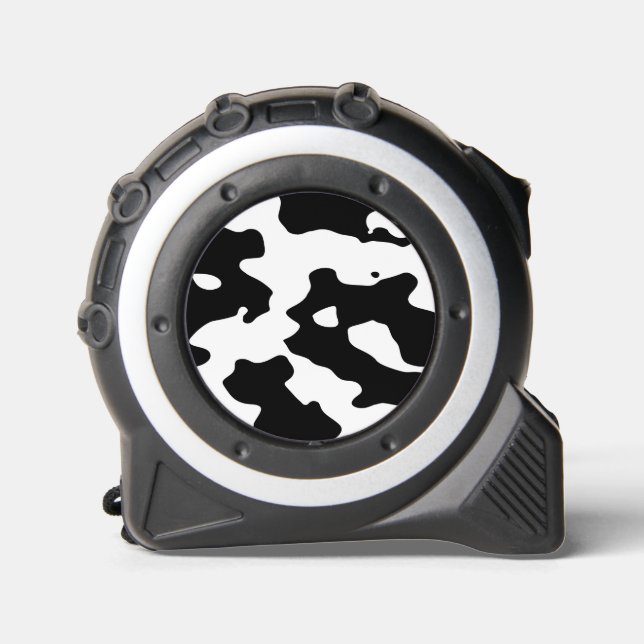 Mètre Ruban Motif de vache noir et blanc (Recto)