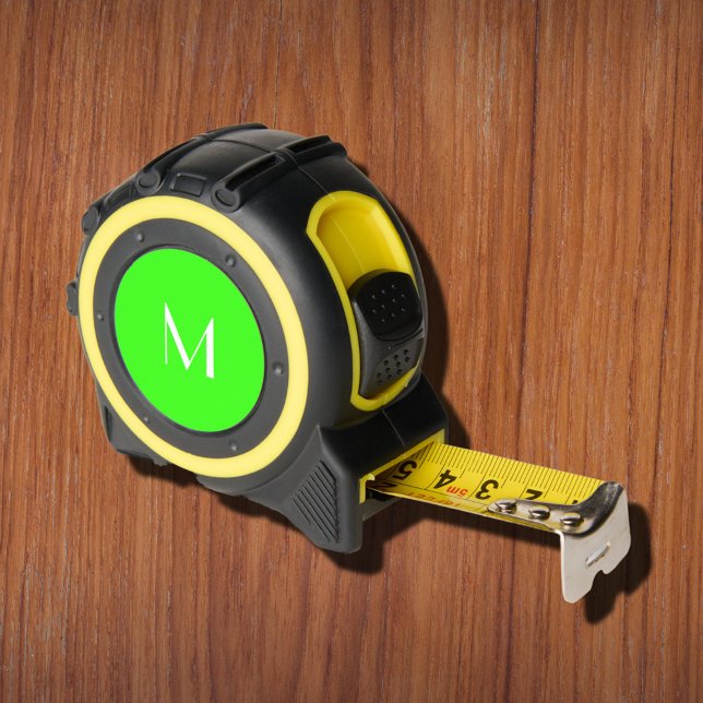 Mètre Ruban néon vert - monogrammed (Créateur téléchargé)
