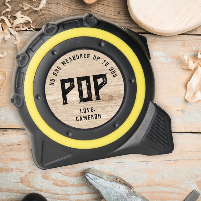 Mètre Ruban Personne ne vous mesure Faux Wood Pop (Créateur téléchargé)