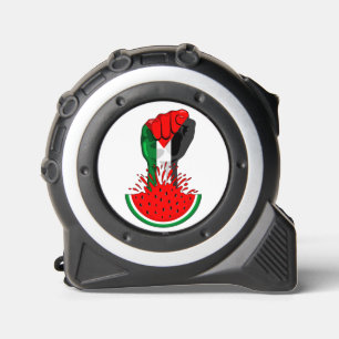 Mètre Ruban Poing de résistance palestinienne sur le symbole d