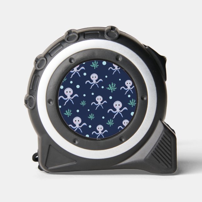 Mètre Ruban Poulpe sous la mer motif pour enfants (Recto)
