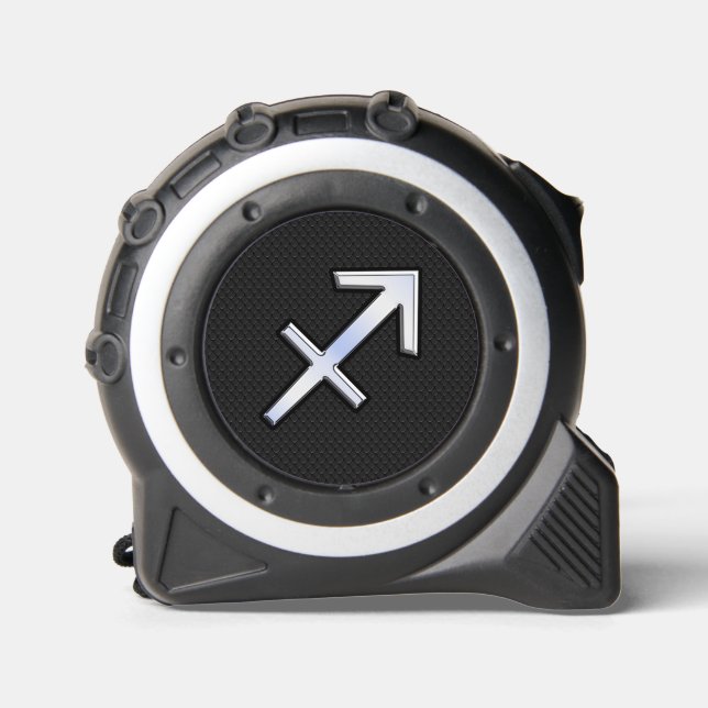 Mètre Ruban Sagittarius moderne Zodiac Sign on Snake Skin (Recto)