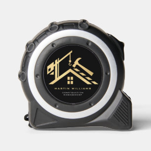 Mètre Ruban Service de construction moderne Gold & Black Build