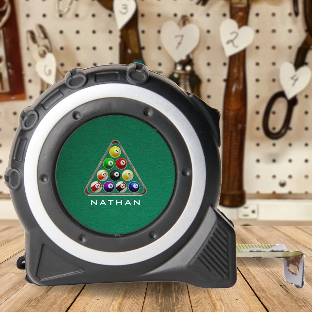 Mètre Ruban Table de billard vert (Pool Table Billiards Green Tape Measure)