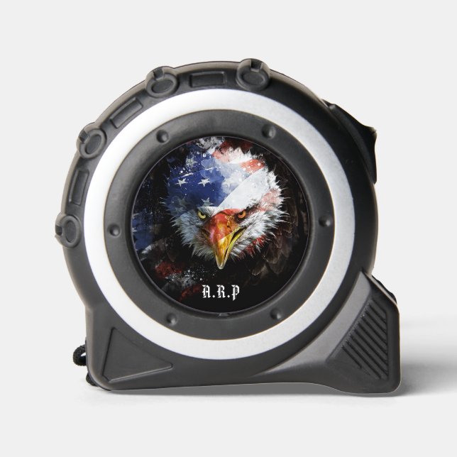 Mètre Ruban *~* USA AP27 American Flag Bald Eagle - Patriotiqu (Recto)