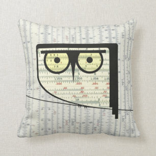 Metric Owl Pillow