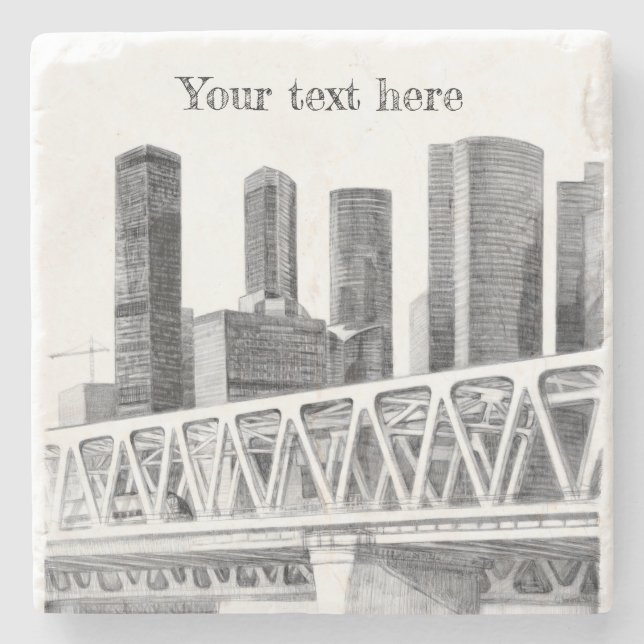 Metro bridge stone coaster (Front)