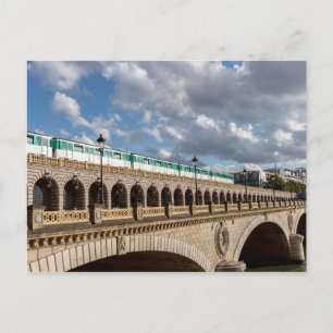 Metro crossing Bercy bridge - Paris Postcard