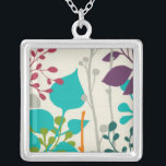 Metro Garden III Silver Plated Necklace<br><div class="desc">Floral</div>