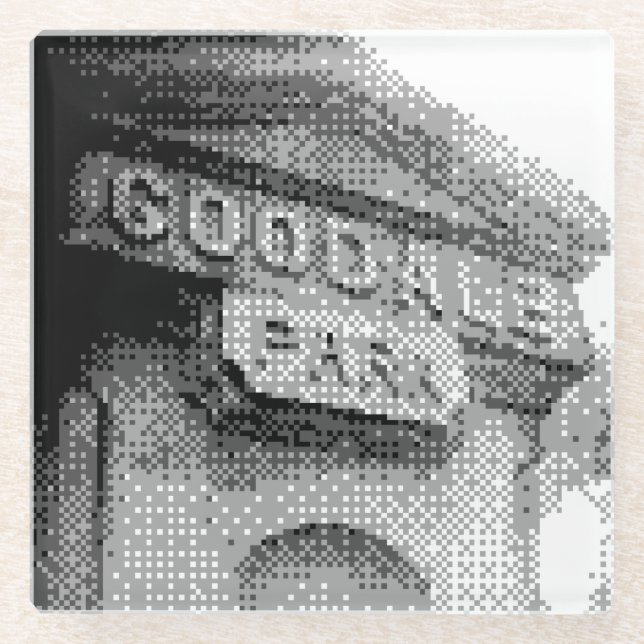 metro park glass coaster (Front)