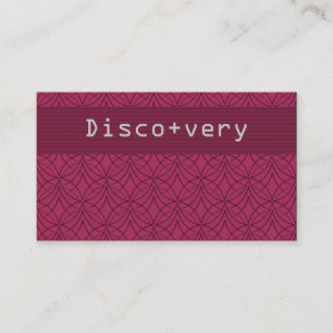 Metro Retro Carte de visite, Cosmopolite Rose