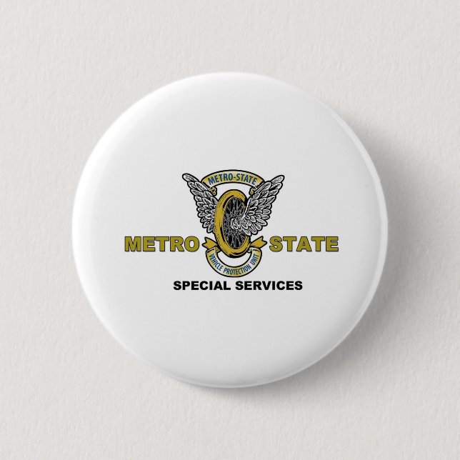Metro-State Special Services 2 Inch Round Button (Front)