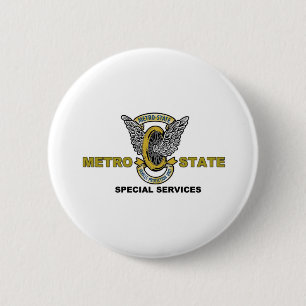 Metro-State Special Services 2 Inch Round Button