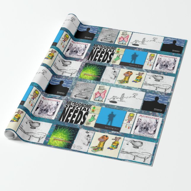 Metrognome Wrapping Paper (Unrolled)
