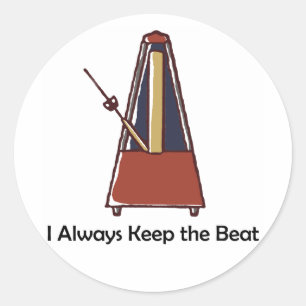 Metronome Classic Round Sticker