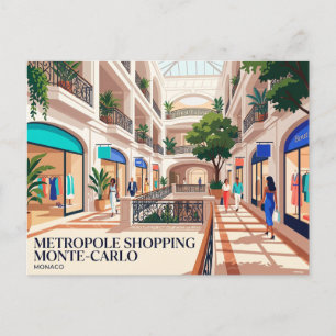 Metropole Shopping Monte-Carlo Monaco Postcard