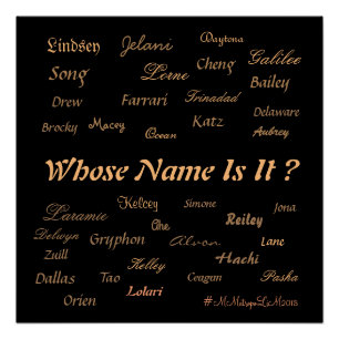 Métropolim "De Qui S'Appelle-T-Il ? POSTER 20x20