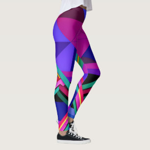"Metropolis Grid: A Digital Reflection" Leggings