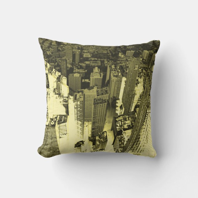 Metropolis IV Throw Pillow (Front)