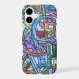 Metropolis-Modern Geometric Watercolor Art