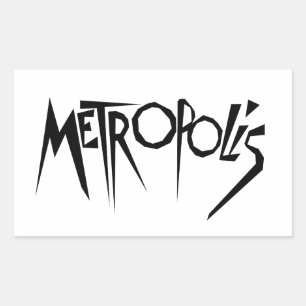 Metropolis movie poster title vintage cinema art f sticker