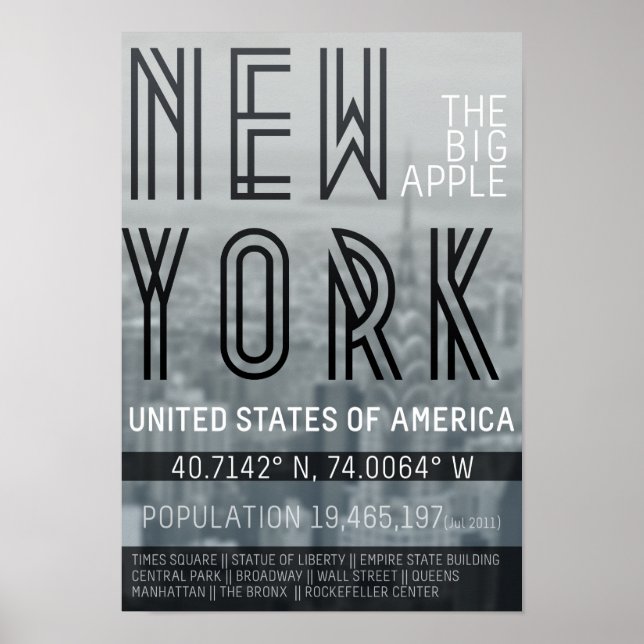 Metropolis New York Poster (Front)