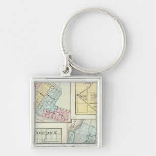 Metropolis, Shawneetown, Cairo and Pinckneyville Keychain