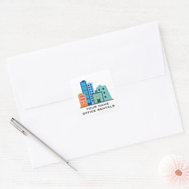Metropolis stickers for city real estate market (Envelope)