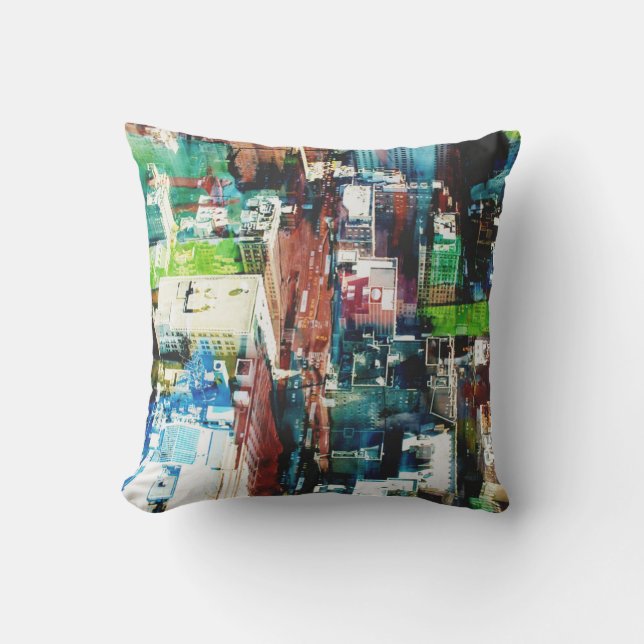 Metropolis Throw Pillow (Front)