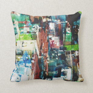 Metropolis Throw Pillow