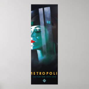 Metropolis UFA MovieArt Deco Future Woman Poster